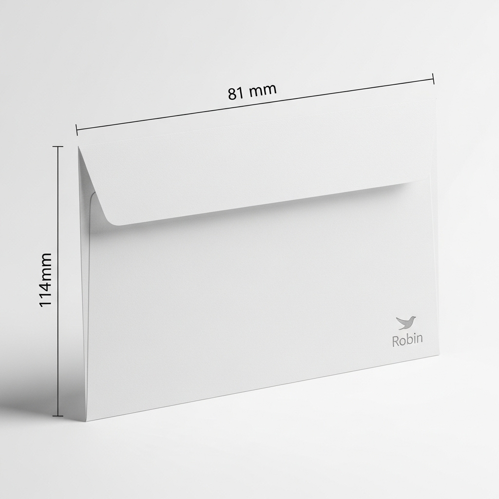 Banker Envelope C7/6 White Robin
