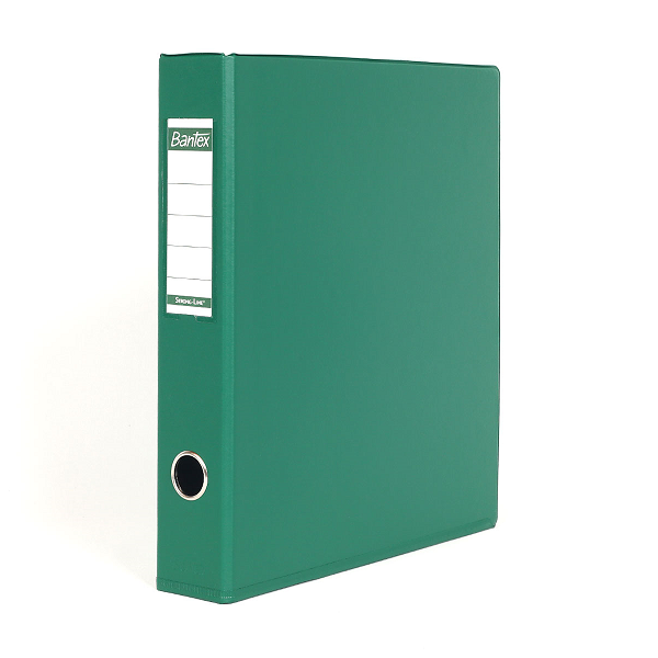 Broad PVC Box File Green Bantex A4