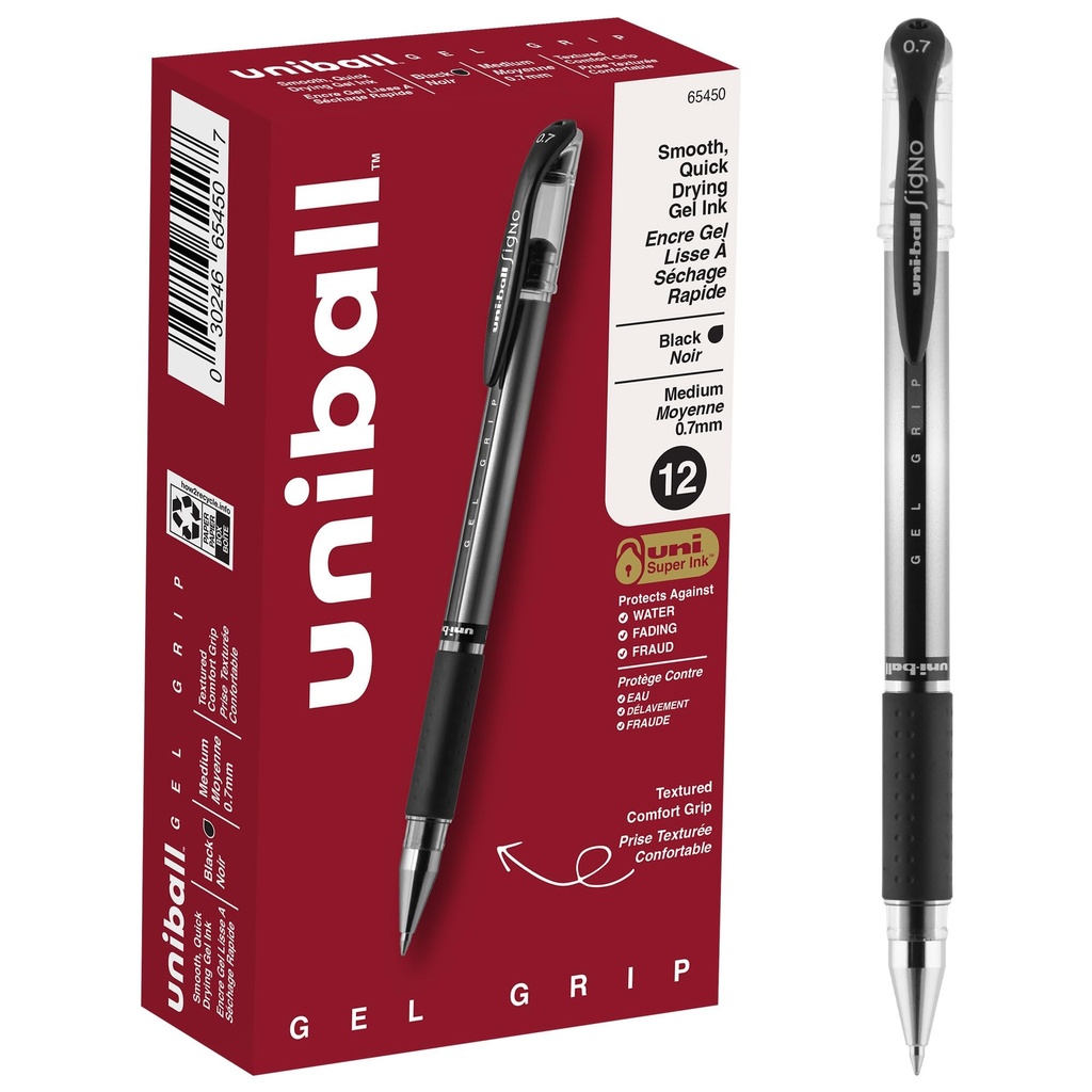 Ball Point Pen Fine 0.7mm Black Uni-ball Signo