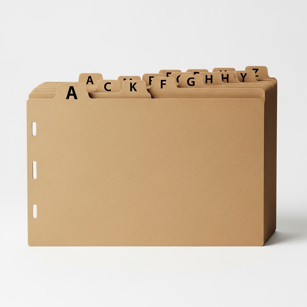 A-Z Index File Divider Kraft