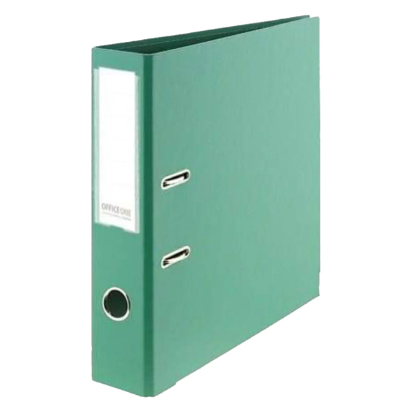 Broad PVC Box File Green