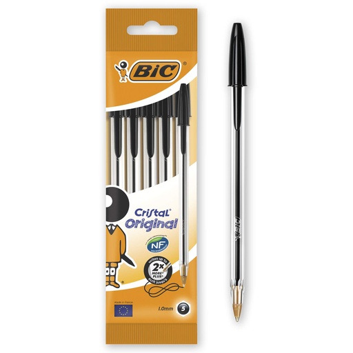 [5130Black] Ball Point Pen Medium Black Bic Cristal