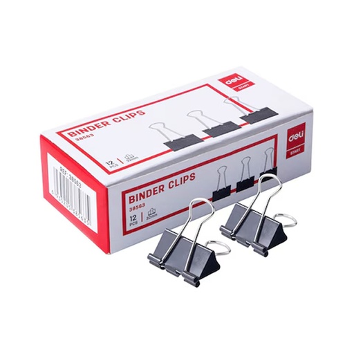 [800-3] Binder Clip 32mm Black Foska