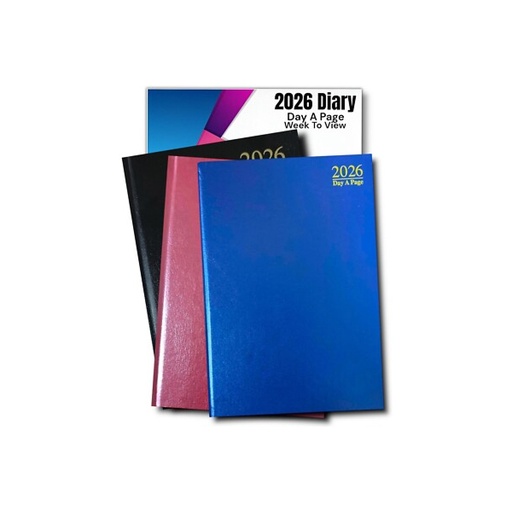 [11Z] 1 Day Diary Premium A4 Assorted