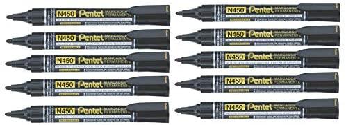 [N450] Permanent Marker Bullet Black Pentel N450
