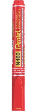 [N460] Permanent Marker Chisel Red Pentel N460