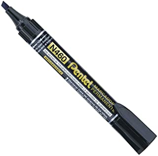 [N460] Permanent Marker Chisel  Black Pentel N460