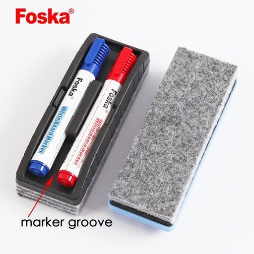[BE1035] Whiteboard Eraser Plastic 15cmx5.3cmx3.7cm Foska