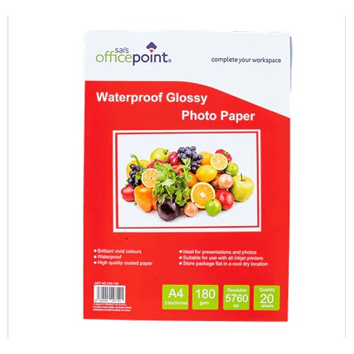[A4] Photo Paper Inkjet Glossy 235gsm A4 Gem