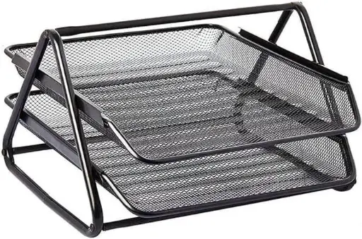 [JS2001] Mesh Document Tray Black 2 Tier
